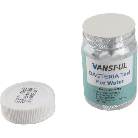 Kit de test d'eau potable - Résultats instantanés - Test de précision des coliformes - Poudre pour eau du robinet, piscine, aquarium et puits (1/5)