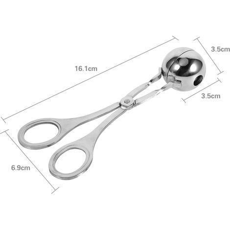 Cuillère à boulettes de viande antiadhésive Home Maker en acier inoxydable, petite taille (1/5)