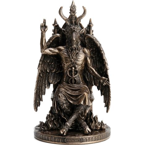 Signes Grimalt Figura De Persona Figuras Figura Estatua De Baphomet Bronce Dorado 24x14x14cm 27345