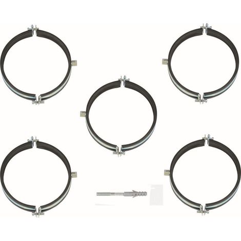 Vaillant Colliers de fixation 160 mm avec vis et chevilles (5 pièces), 0020106381