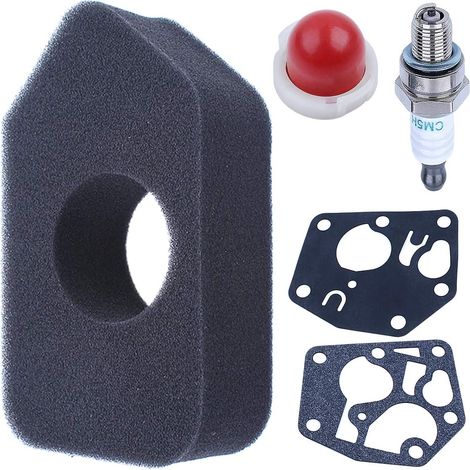 Filtre à air Adefol, joint de membrane et ampoule de démarreur pour B&S 698369 795083 698369 694394 Classic Sprint Quattro 3,5-4 ch Tondeuse à gazon (1/5)