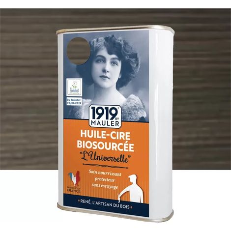 Huile-cire Biosourcée 'L'Universelle' 1919 Ardoise 0,5 L (1/2)