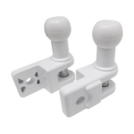 Set di 2 supporti per ringhiera per tenda da sole bianchi 10431 micel (1/3)