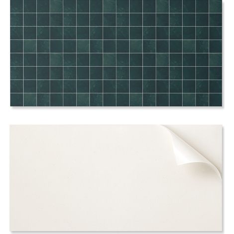 Panel de vinilo autoadhesivo perfecto para interiores modernos, 100 x 50 cm, dise帽o geom茅trico tipo azulejo.