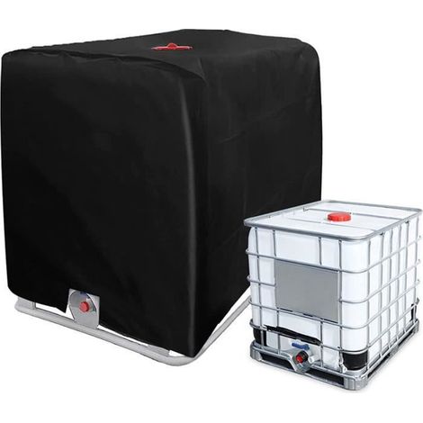 Bâche de protection - FOLAYA - IBC 1000L - Anti-UV - Anti-Pluie - Tissu Oxford 116x100x120cm (1/4)