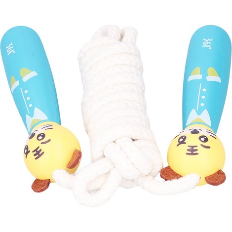 Corde à sauter pour enfants, motif tigre, longueur ajustable, idéale pour le sport et le fitness. (1/5)
