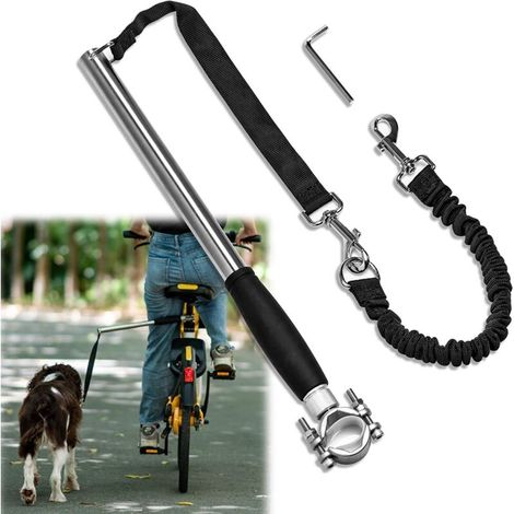 Laisse rétractable pour chien pour vélo, laisse de vélo mains libres (1/5)
