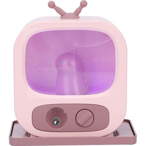 Mini humidificateur portable, humidificateur de bureau à brume fraîche, rechargeable par USB, silencieux, idéal pour une utilisation au bureau, rose. (1/5)