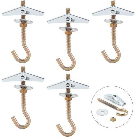 Crochet Plafond,M685mm Crochet Fixation Plafond,Crochet Lustre Plafond(5Pcs) (1/4)