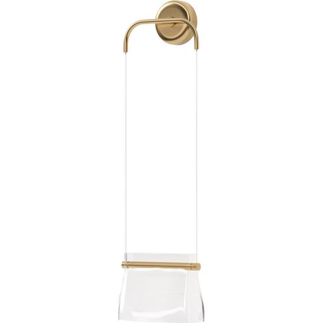 Maytoni Cabaret Hanging Lampada da parete moderna in ottone 3000K 850lm con paralume in vetro (1/5)