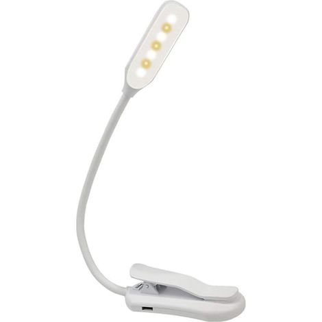 Lampe de lecture à clipser pour lit, pliable avec 5 LED soins des (1/5)
