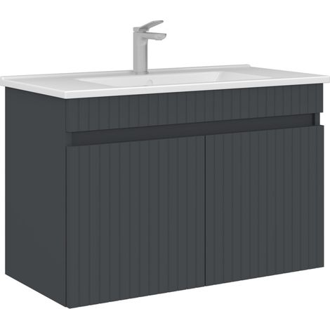 Mobile lavabo "Tivoli 85" - 85 x 45 x 57 cm - Antracite opaco (1/3)