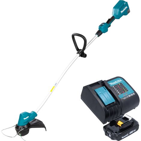 Makita DUR 189 SA Coupe-bordures sans fil 18 V 300 mm Brushless + 1x batterie 2,0 Ah + chargeur
