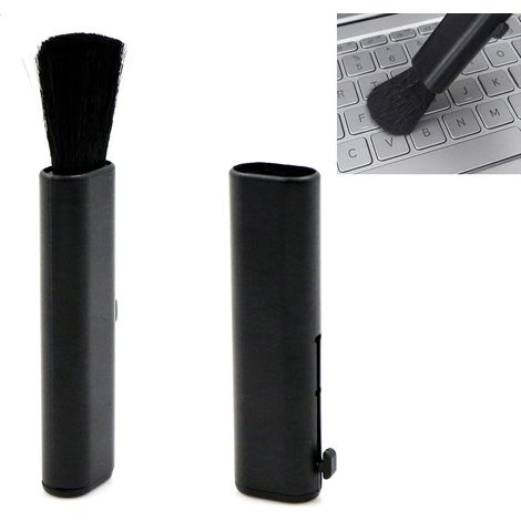 Nettoyage Climatisation Voiture Pinceaux - Télescopiques Outils pour Nettoyer Les Bouches D'aération de L'intérieur Ventilateur d'air Climatiseur Poussière Claviers, 2 Pièces, Noir (1/5)