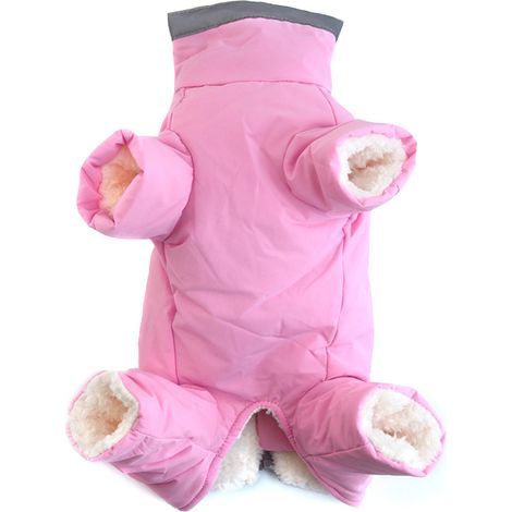 Veste Chaude pour Chiens, Manteau d'hiver pour Chiens de Petite et Moyenne Taille, Coupe-Vent imperméable Combinaison de Neige réfléchissante pour Animaux de Compagnie Vêtements pour Chiots,L (1/5)