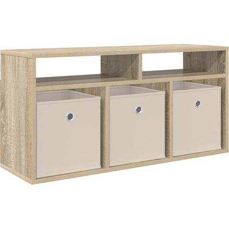 Maison Exclusive - Lowboard mit Schubladen Sonoma-Eiche 87 x 27,5