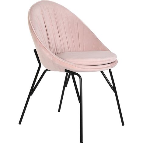Silla Velvet Metal 60X60X85 Rosa (1/5)