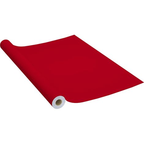 Maison Exclusive - Láminas autoadhesivas muebles PVC rojo 500x90 (1/4)