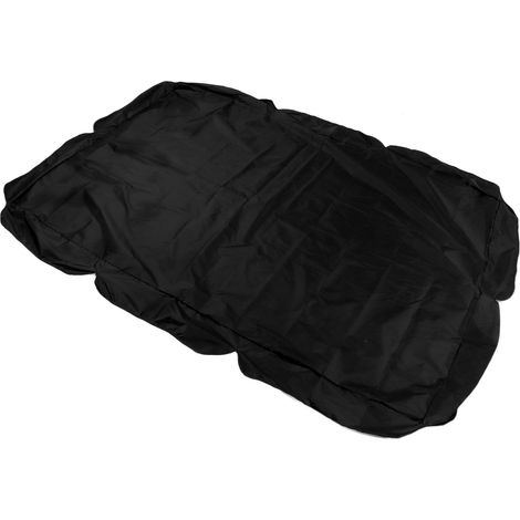 Toile de balancelle d'extérieur en tissu Oxford argenté imperméable, accessoire de protection solaire pour jardin, noir (1/5)