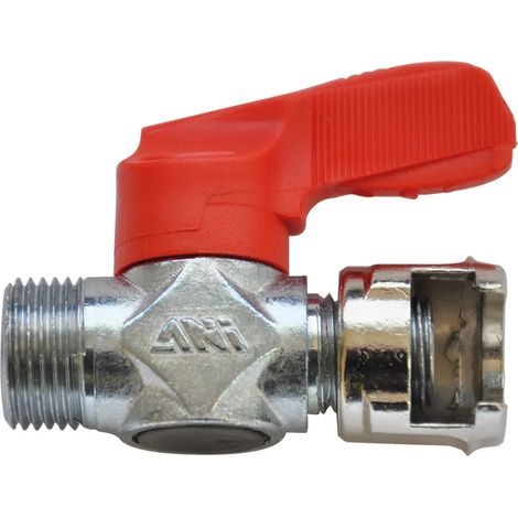 RUBINETTO DI LINEA CON DADO FRESATO '13/A' AIR/10 - 1/8M