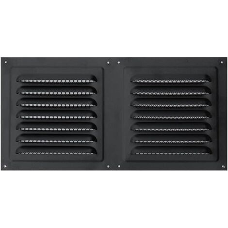 Grille de ventilation en acier inoxydable anti-pluie (300 x 150 mm) (1/5)