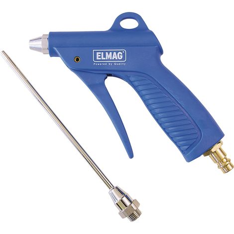 Pistola de aire elmag 32257 cuerpo metálico empuñadura suave 165 mm (1/2)