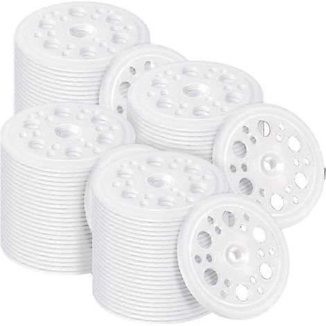 200 Pcs 1,77 pouce / 45 mm rondelles d’isolation en plastique Répartition de la charge rondelles en polypropylène pour le support de fixation (1/5)