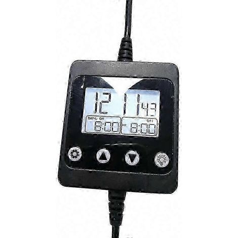 LED-Aquarienbeleuchtung mit LCD-Controller, intelligentem Timer und Dimmer für Aquarien, präzises Bedienfeld (1/5)
