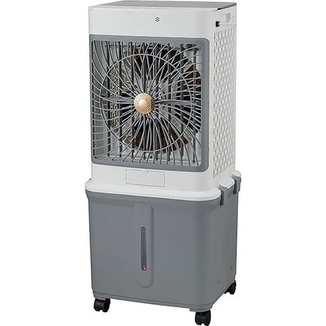 Climatiseur Mobile,Ventilateur Portable et Humidificateur avec 4 Roues,Télécommande,2-Pack Glacons,32L Grand Réservoir d'eau,Faible Consommation,Minuterie 1-4,3 Vitesses de Ventilation (1/5)