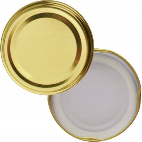 FI 82 Tappi a vite per barattoli 82 mm 4 ganci 10 pz oro (1/3)