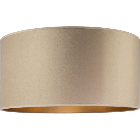 Tornado Lampenschirm rund 50 Samt cappuccino-gold (1/5)