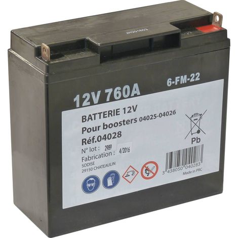 Batterie p/ Booster 04025 SODISTART - 04028