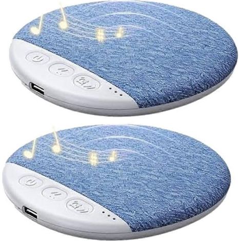 JIAJIEFANG 2er-Pack Bluetooth 5.4-Lautsprecher zur Platzierung unter dem Kopfkissen, mit Timer, Weißem Rauschen und HiFi-Stereoklang. Ultraschlanke Soundbar. (1/5)