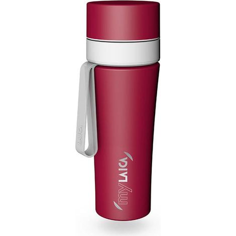 Bouteille filtrante en acier inoxydable Laica MyLAICA 550 ml avec filtre à disque rapide