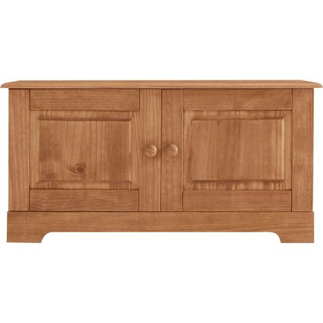 LisaBanc avec 2 portes en cire teintée (1/4)