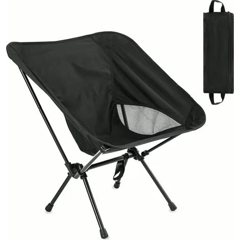 Chaise de camping – Chaise de camping pliante – Chaise de pêche – Chaise pliante – Chaise de plage – Pliable – Légère – Chaise d'extérieur – 1,4 kg (1/5)