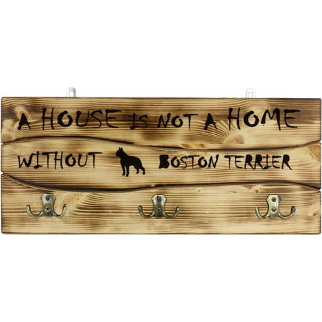 Boston Terrier, Boston Bull Terrier - gruccia con cane, espositore per medaglie, decorazione per la casa di Art-Dog (1/5)