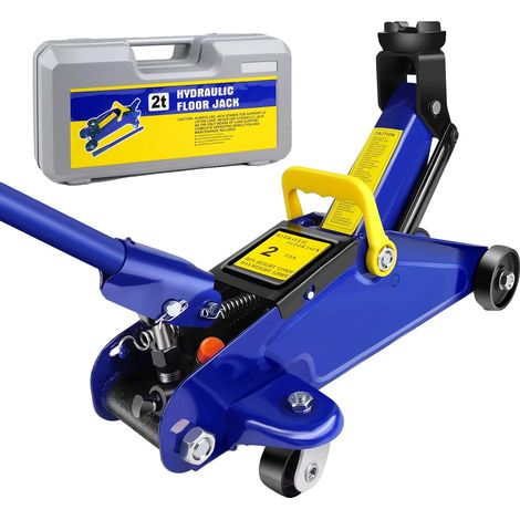 Gato hidráulico, rango de elevación bajo, fácil maniobrabilidad, FLOORJACK-BLUE2 (1/2)