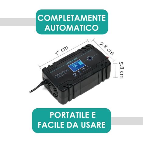 Prodotti Bulk Caricabatterie Per Auto 12V 8A / 24V 4A Con Display LCD, Protezione Sovraccarico E Cortocircuito, Ventola Di Raffreddamento (1/4)