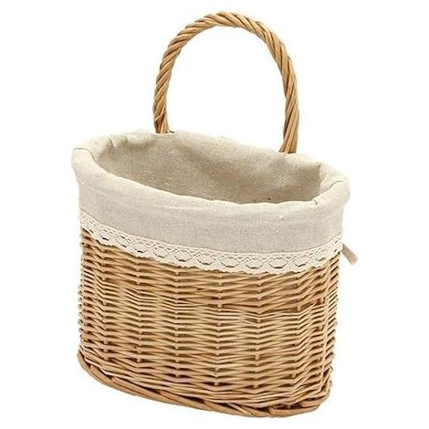 Panier de rangement tressé à la main, panier suspendu de haute qualité pour rangement mural maison (1/5)