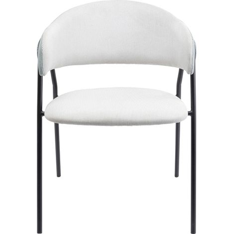 Chaise d'accoudoir Design Gris, Hauteur d'assise 48 cm (1/5)