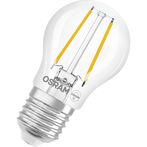 OSRAM Lampe LED  Superstar P25 Globe Filament dimmable, 2700 K blanc chaud, 1,8 W, E27, transparente, 250 lm, 15 000 h, pour lampes de table, lampes décoratives, éclairage d'accentuation (1/4)