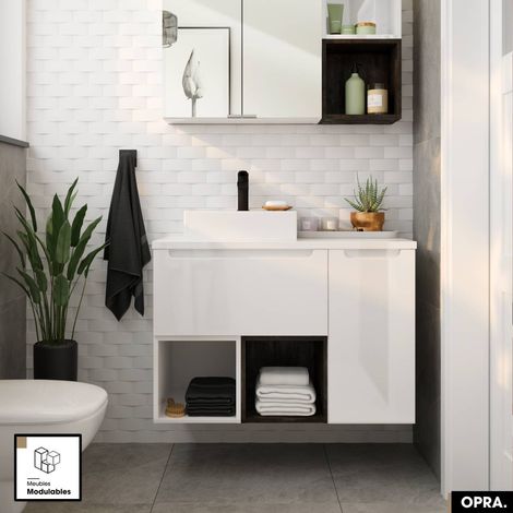 Meuble sous vasque OPRA Blanc 60 × 30 × 45 cm (1/4)