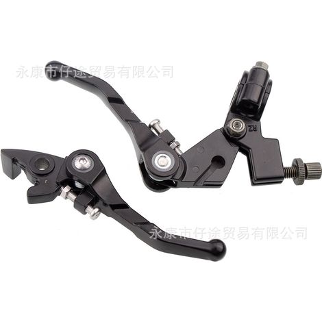 Off-road motorcycles, ATVs, four-wheeled beach buggies, accessories, CRF XR BBR black folding brake and clutch levers. (1/5)