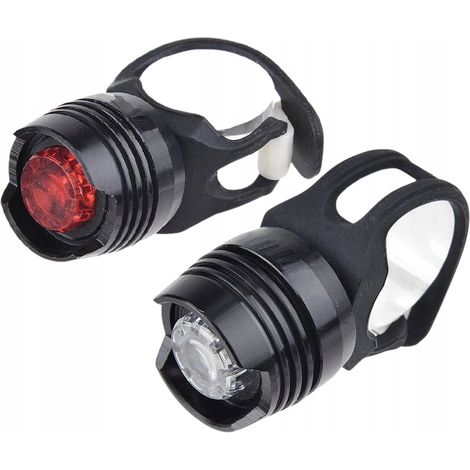 Juego de luces LED 2K para bicicleta, delanteras y traseras. (1/5)
