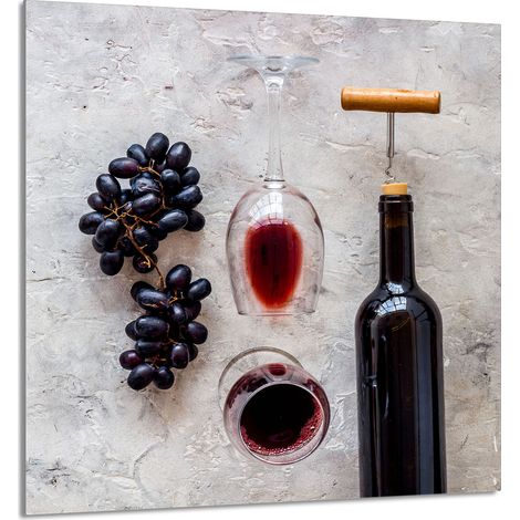 Panneau en verre POUR la cuisine 60x65 Vin (1/5)