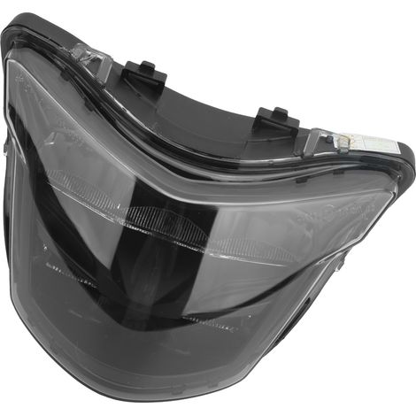 Phare avant moto 12V pour Yamaha LC150/Y15ZR (fumée) - Lampe de tête robuste et éclairage puissant (1/5)