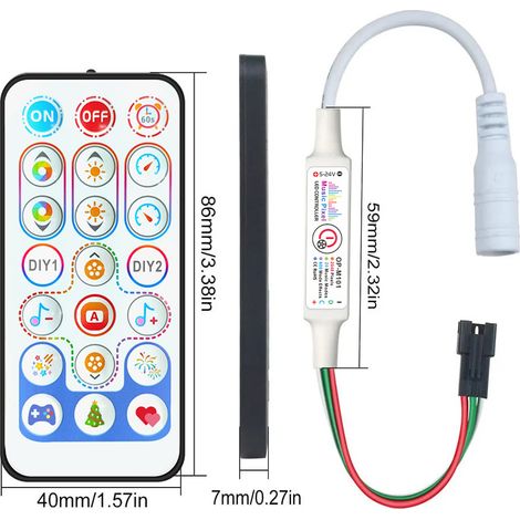 DIY Colorful Music Controller RF21-Key SPI Multicolor 16703 RGB Single Button