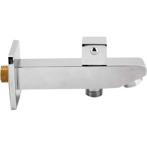 G1/2 "Douche encastrée murale entièrement en cuivre fileté avec deux fonctions Bec inverseur à ouverture rapide Bec de douche à double fonction Accessoire de douche pour salle de bain (1/5)