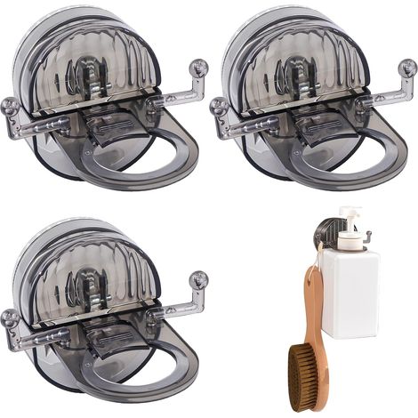 3 dispensadores de gel de ducha de pared con ventosas, para champú/detergente líquido para ropa, fáciles de colgar. (1/5)